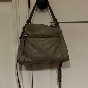 Kate spade handbag soft grey leather, none smoker